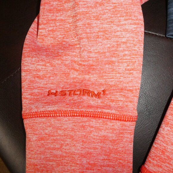 Under Armour Orange Hoodie Unisex XS - Picture 3 of 6